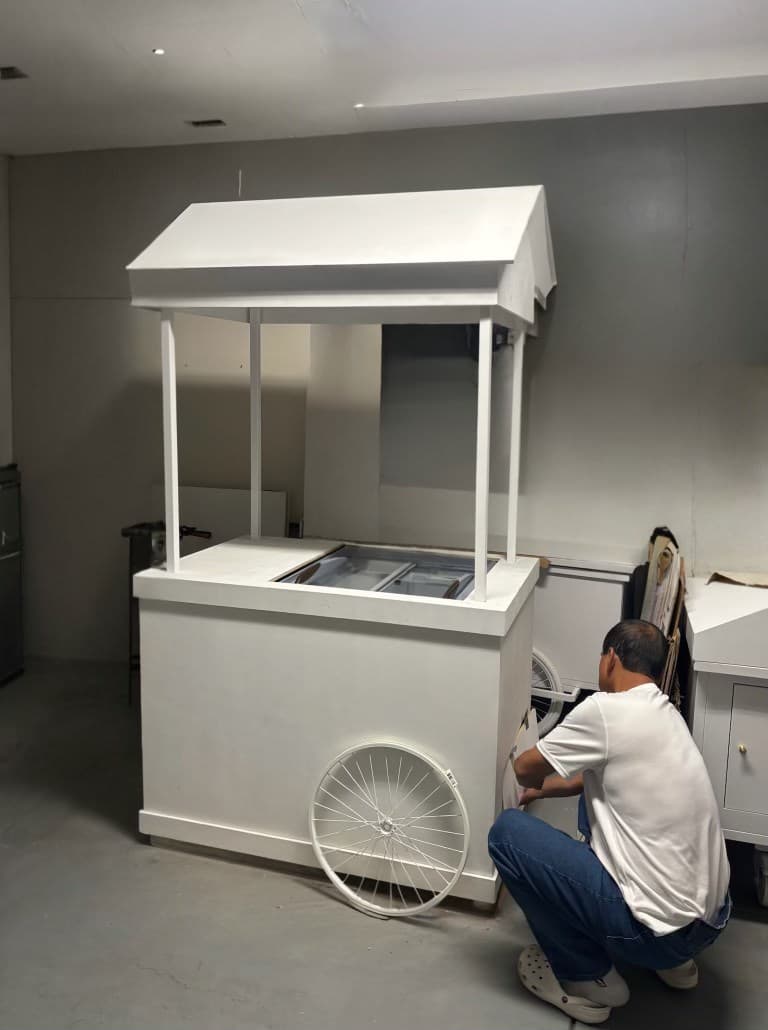 Ice Cream Cart - premium freezer cart perfect for frozen treats