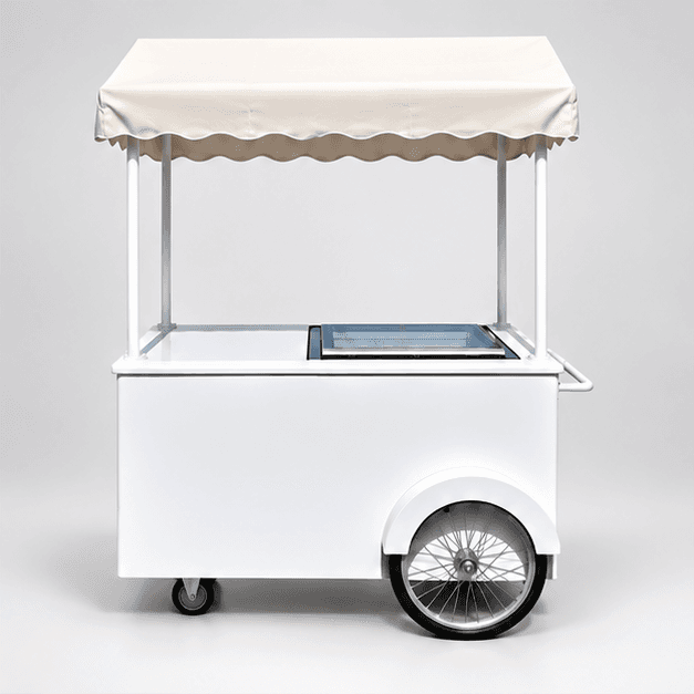 Ivory ice cream cart canopy
