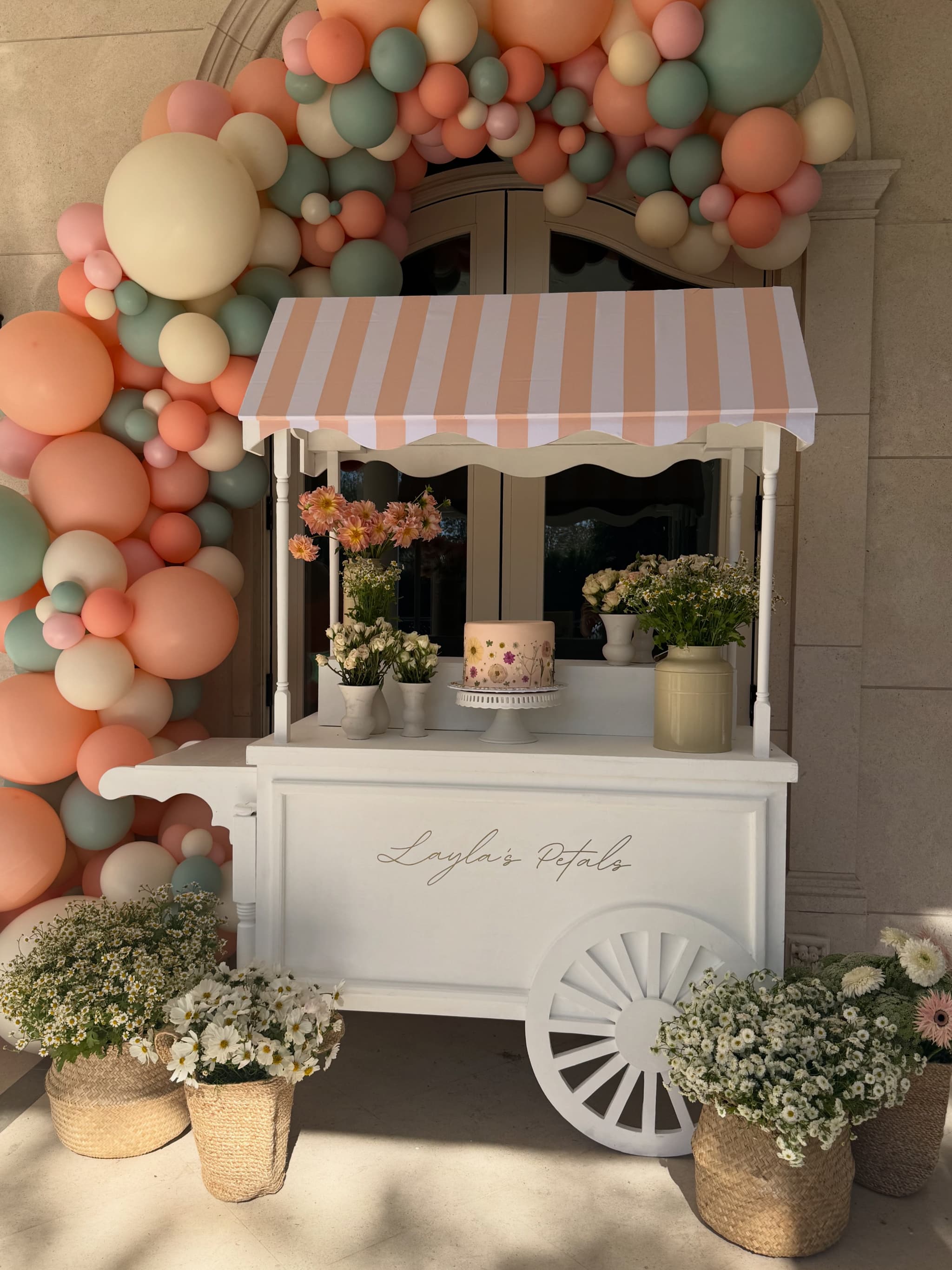 Layla's Petals - Luxury Flower Display Cart
