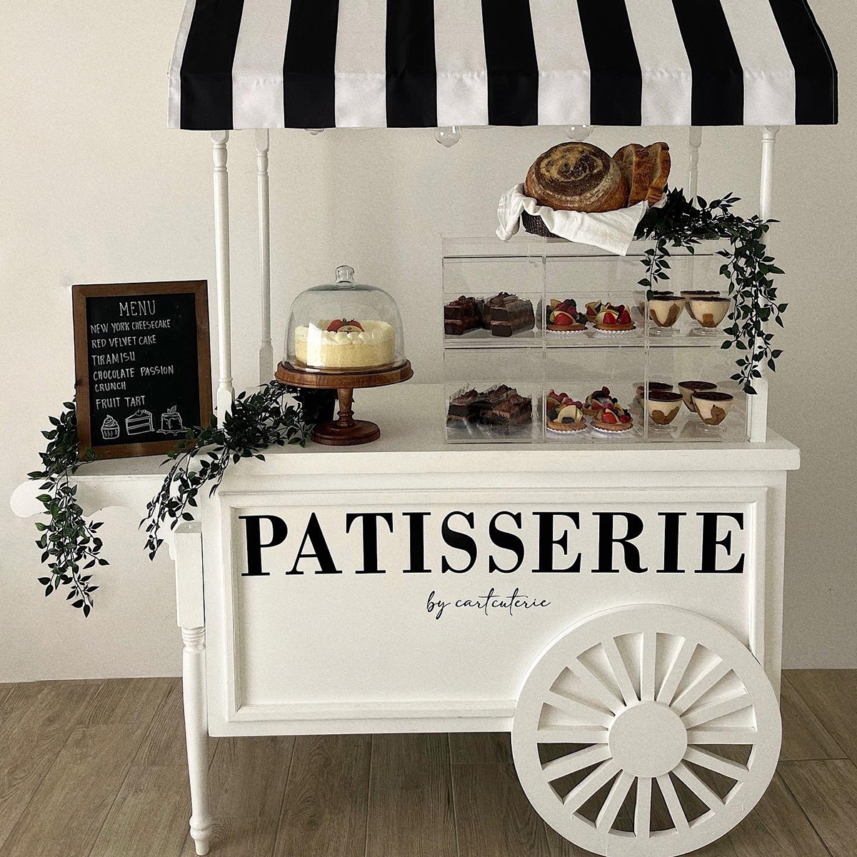 request your custom design for Cartcuterie party cart rental