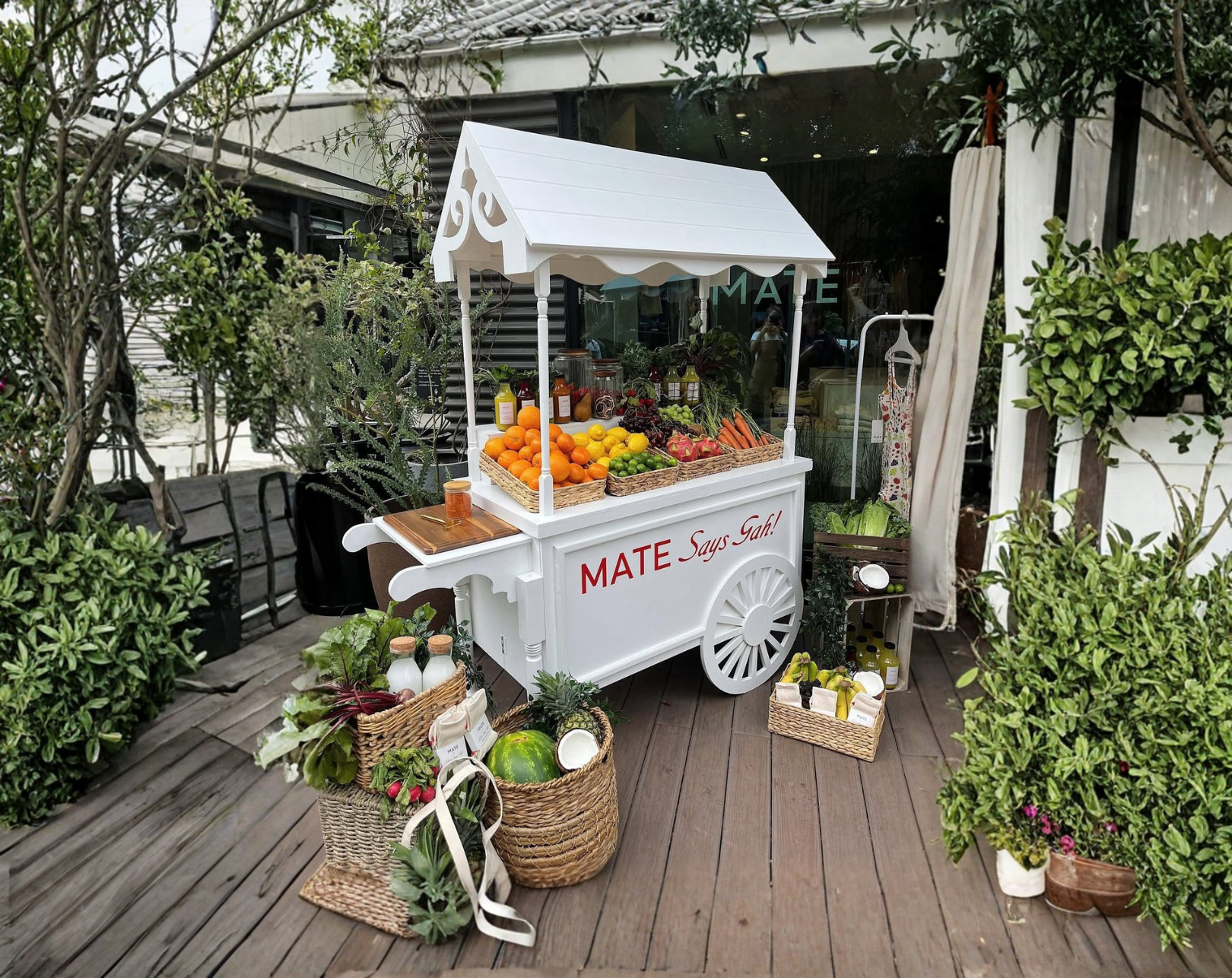 Luxury catering cart at event