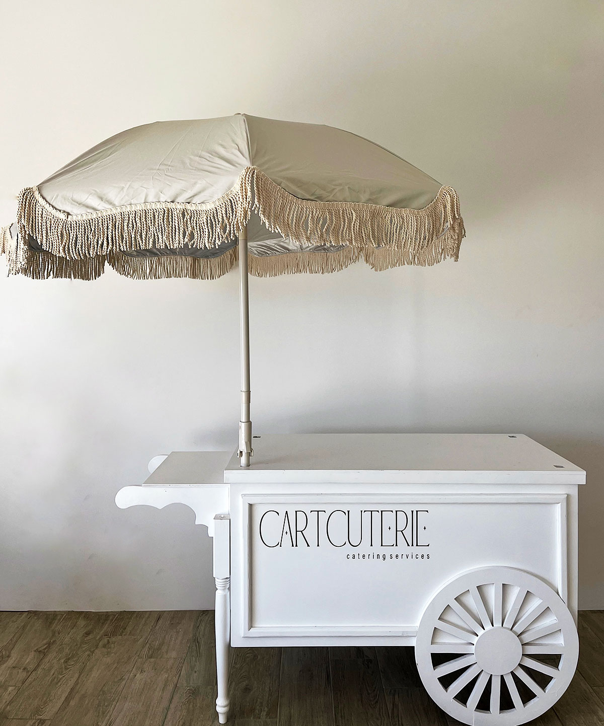 cart with umbrella top